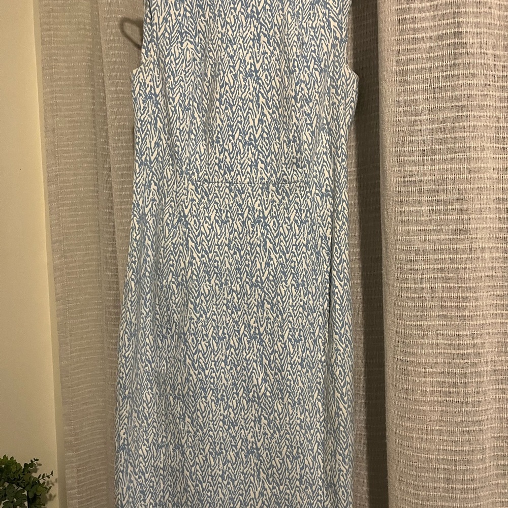 Calvin Klein Blue and White Maxi Dress